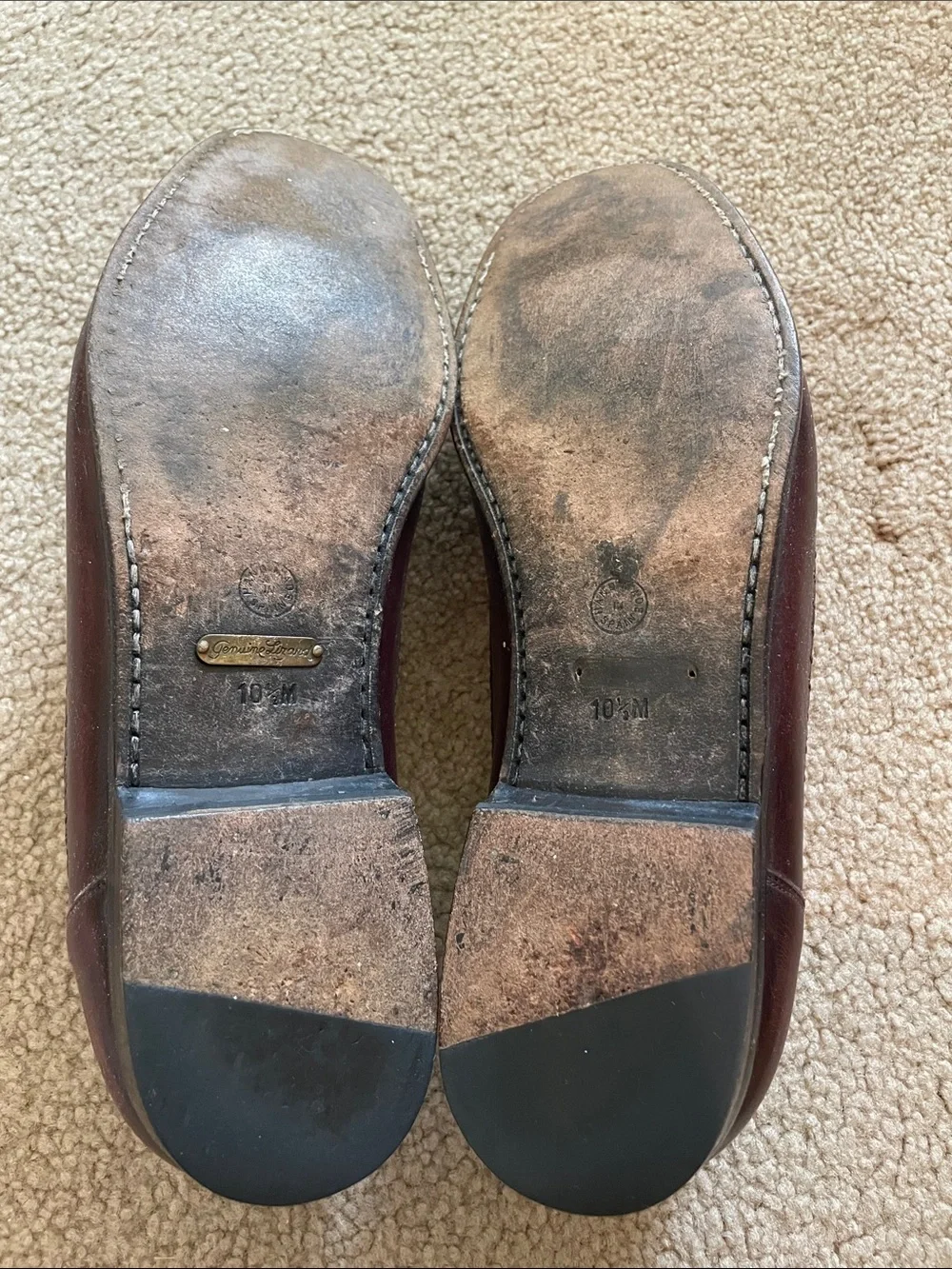 Vintage Miguel Angel Tassel Loafers in Burgundy Brown - Men